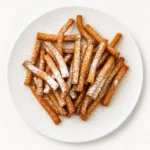 Crispy sweet funnel fries dessert at Eggsquisite Cafe.